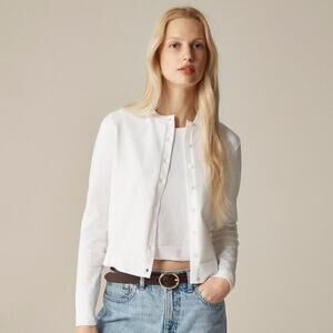 J Crew New Jackie cardigan in premium ultra-fine cotton blend Size - S